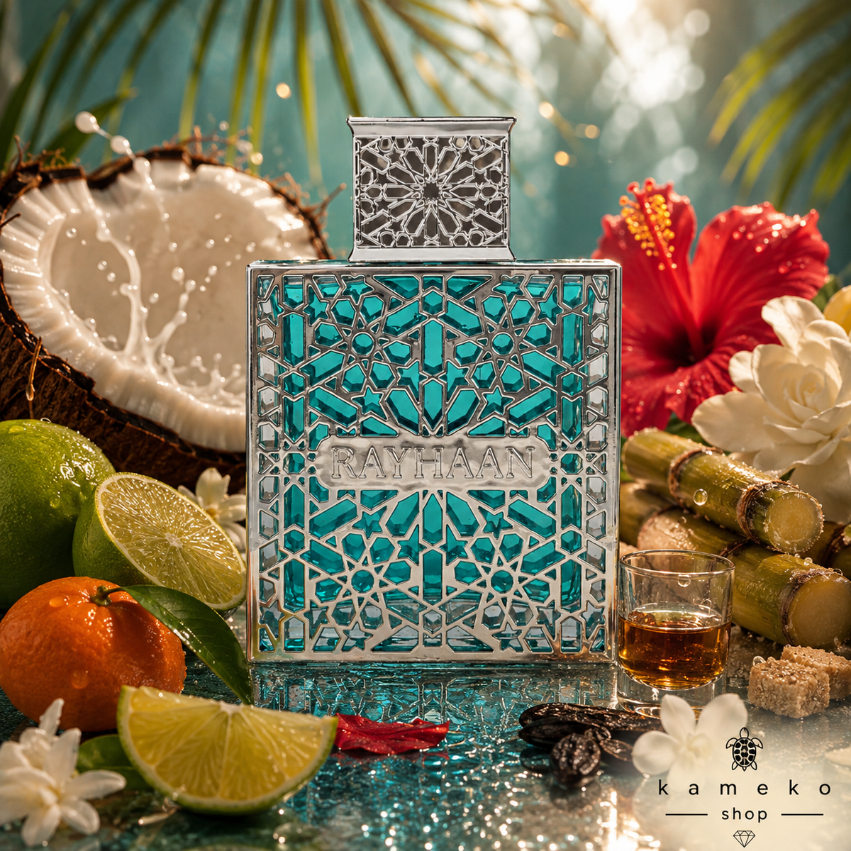Aquatica  | Perfume Árabe Unisex | Coco, Caña de Azúcar, Ron y Haba Tonka