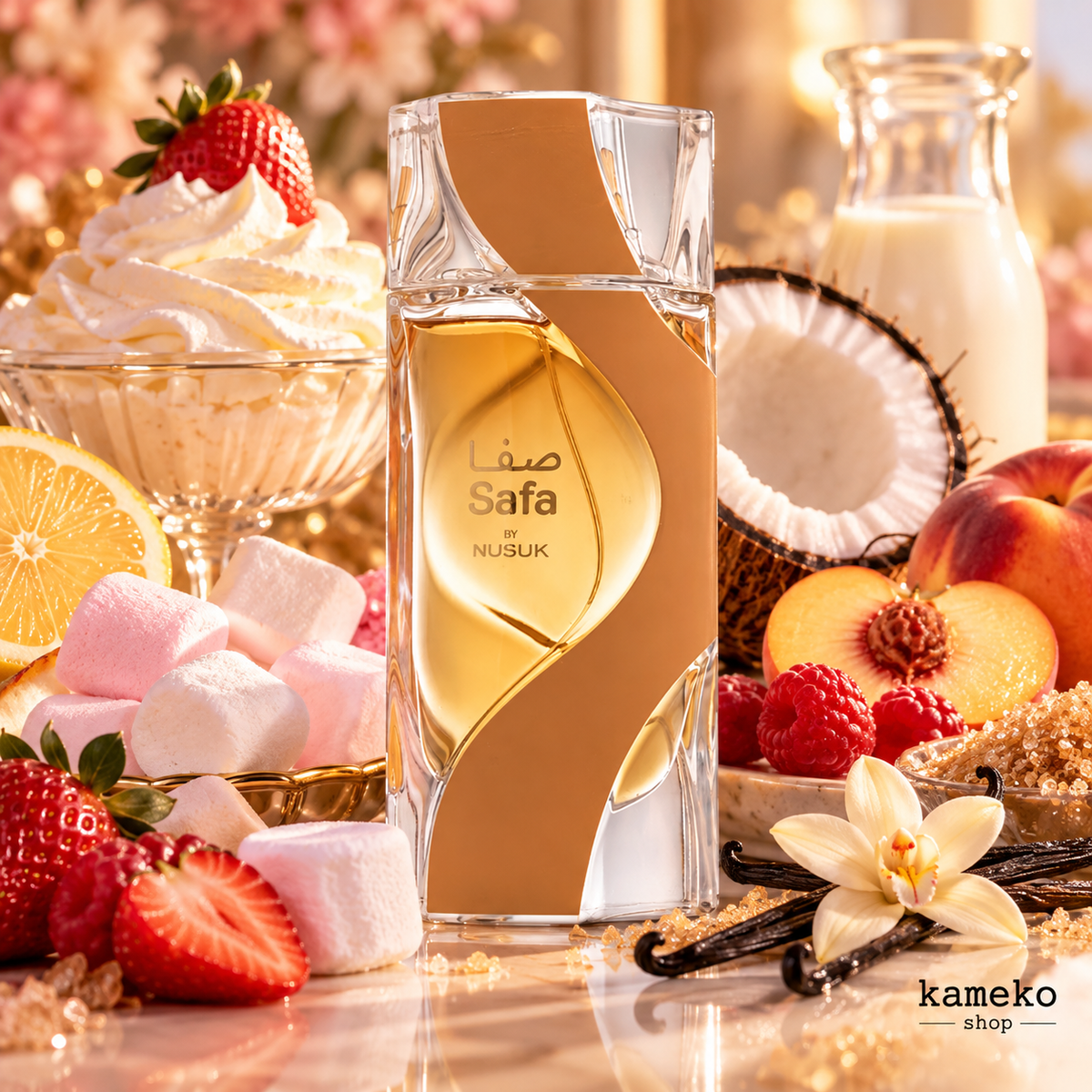 Safa  – Perfume Árabe Unisex Dulce Gourmand y Afrutado | Eau de Parfum 100 ml
