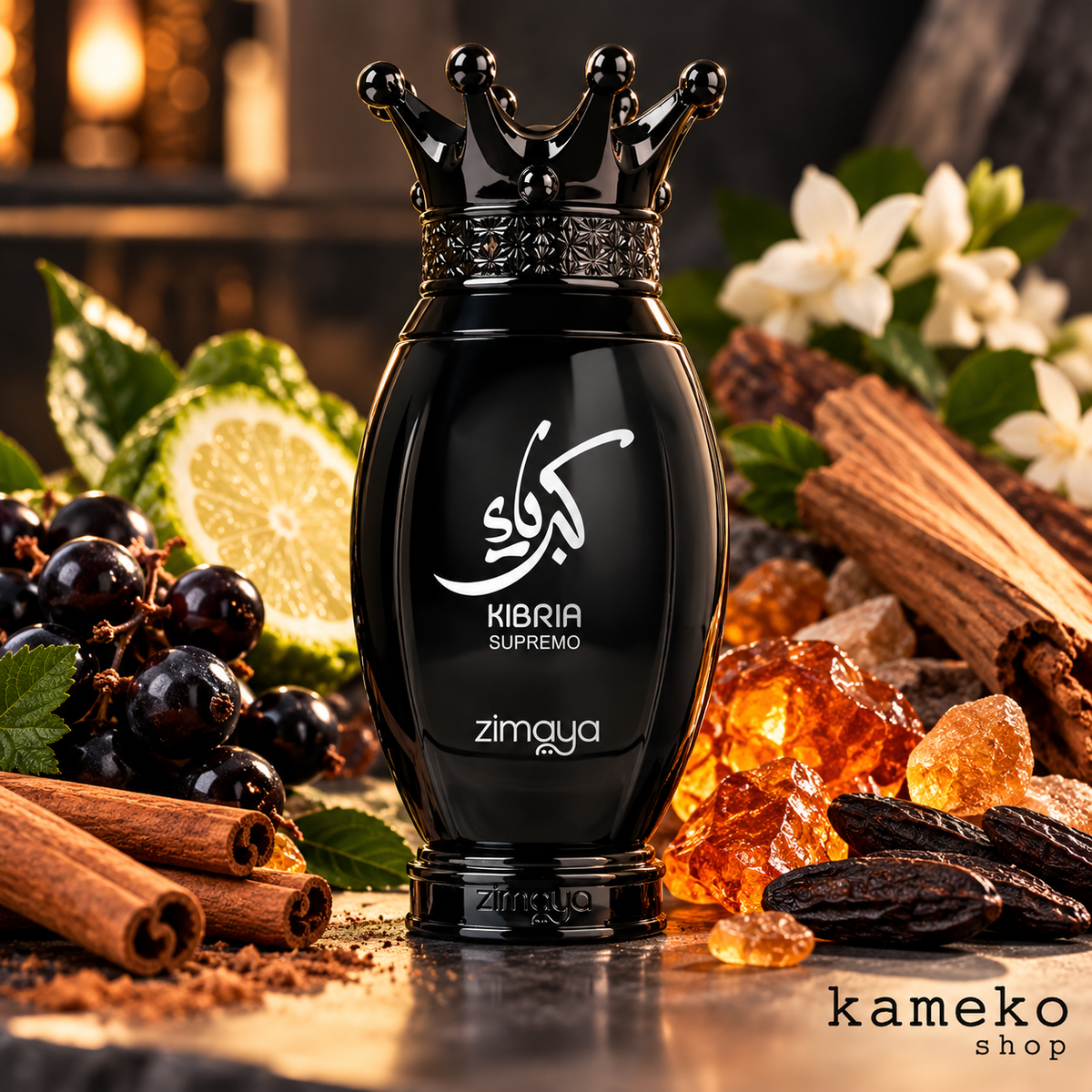 Kibria Supremo Eau de Parfum 100 ml | Perfume Unisex Afrutado y Ambarado