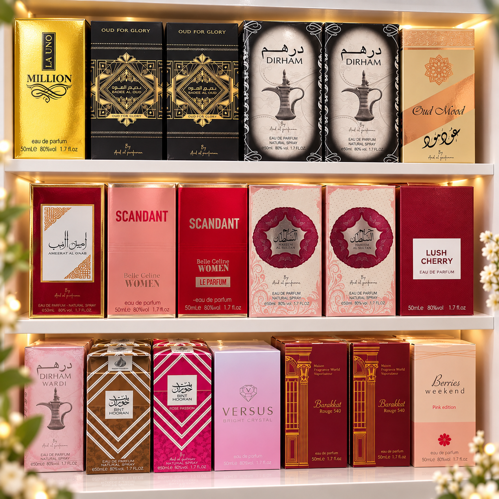 Mystery Box de Perfumes Árabes – 4 Perfumes Sorpresa de 50 ml