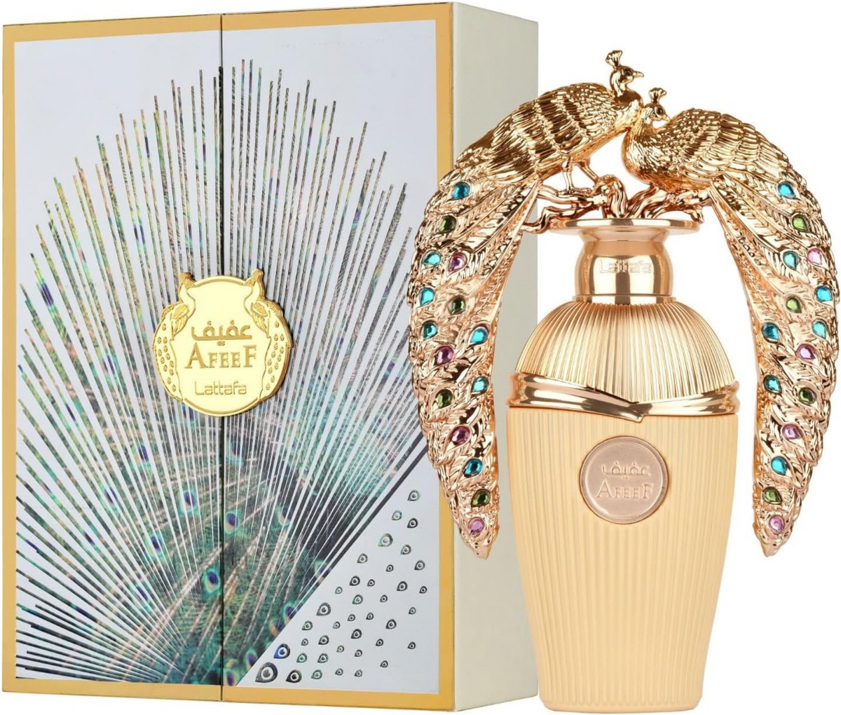 Lattafa Afeef Eau de Parfum 100 ml – Fragancia Árabe Elegante, Intensa y Duradera