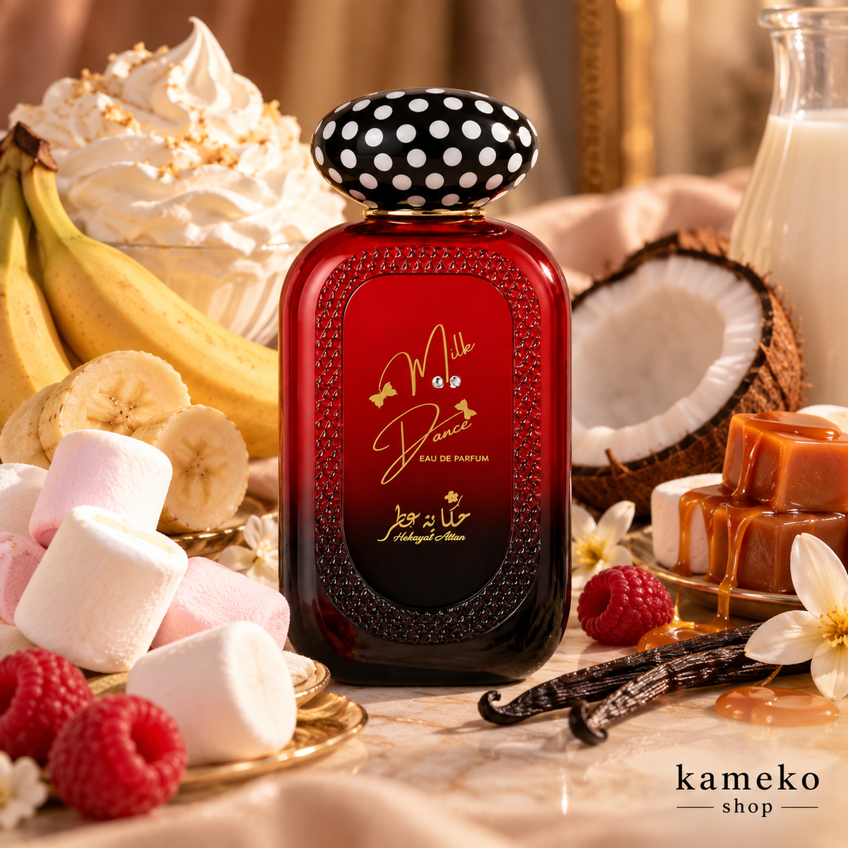 Mille Douce | Perfume Gourmand | Malvavisco, Plátano, Vainilla y Caramelo