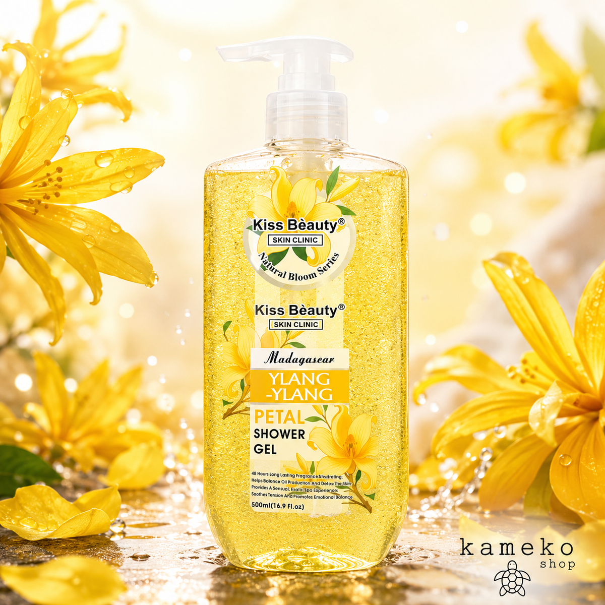 Gel de Ducha Floral 500 ml | Sakura, Lavanda, Rosa, Ylang Ylang y Flor de Azahar